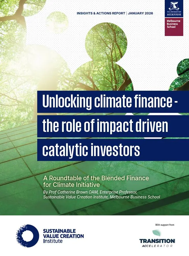Unlocking climate finance - the role of impact driven catalytic ...